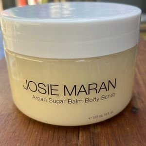 Josie Maran Argan sugar balm body scrub. Soft Jasmine